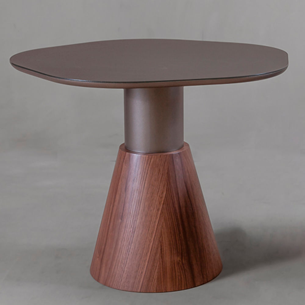 Mesa lateral Glammy bronze_ nogueira